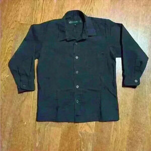 Johnnie Lene Black Dress Shirt (Boys)